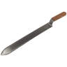 Нож пчеловодный20 280мм c ВЕРХНЕЙ прямой и зубчатой заточкой, деревянная ручка
