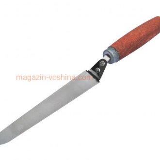 Нож пчеловодный 13 для распечатывания рамок, 180 мм, с нижней заточкой, деревянная ручка