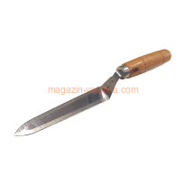 Нож пчеловодный 22 для распечатывания рамок, 130 мм, нерж. сталь, с двухсторонней заточкой, деревянная ручка